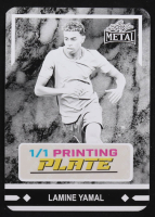 Lamine Yamal 2024 Leaf Collective Printing Plates Black #GLPLM1 #1/1 at PristineAuction.com