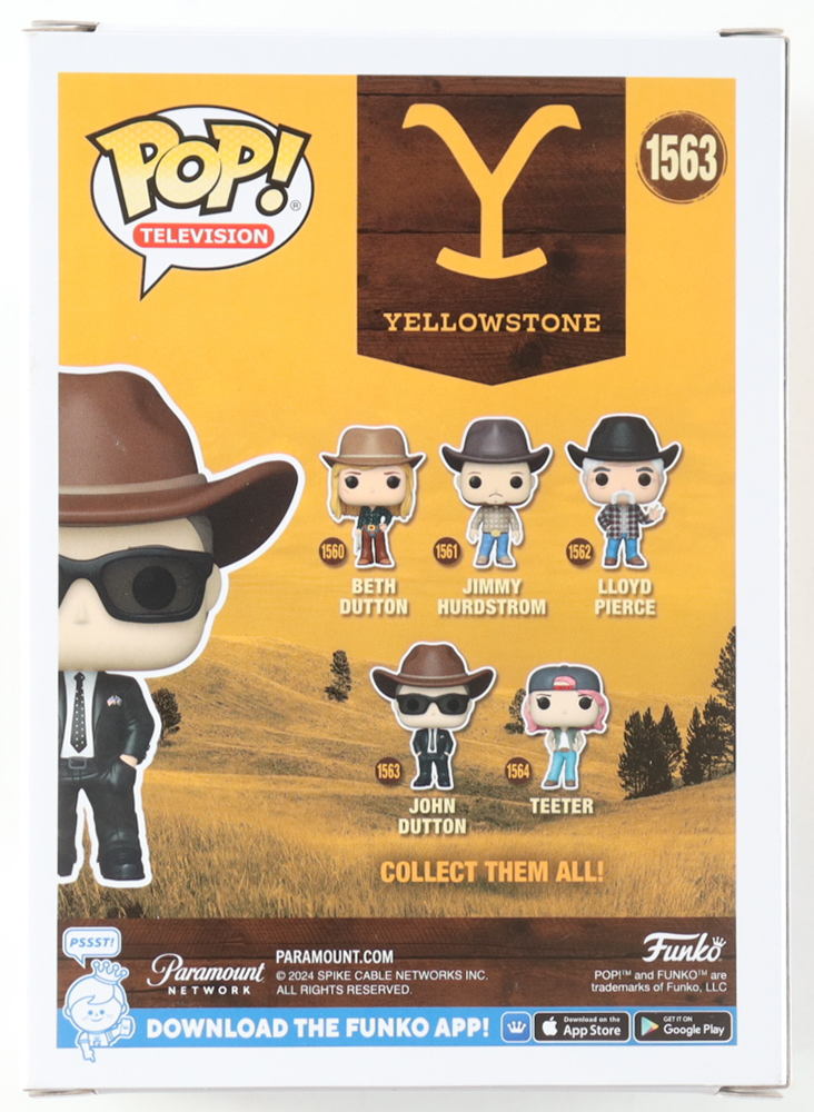 Kevin Costner Signed "Yellowstone" #1563 John Dutton Funko Pop! Vinyl Figure (Beckett) at PristineAuction.com Kevin Costner Signed "Yellowstone" #1563 John Dutton Funko Pop! Vinyl Figure (Beckett) at PristineAuction.com