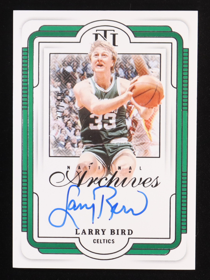 Larry Bird 2024-25 Panini National Treasures National Archives Ink #29 #37/49 at PristineAuction.com Larry Bird 2024-25 Panini National Treasures National Archives Ink #29 #37/49 at PristineAuction.com