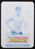 Lamine Yamal 2024 Leaf Metal Thanksgiving Printing Plates Cyan #TALY1 #1/1 at PristineAuction.com