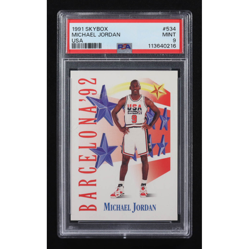 Michael Jordan 1991 Skybox USA #534 (PSA 9) at PristineAuction.com