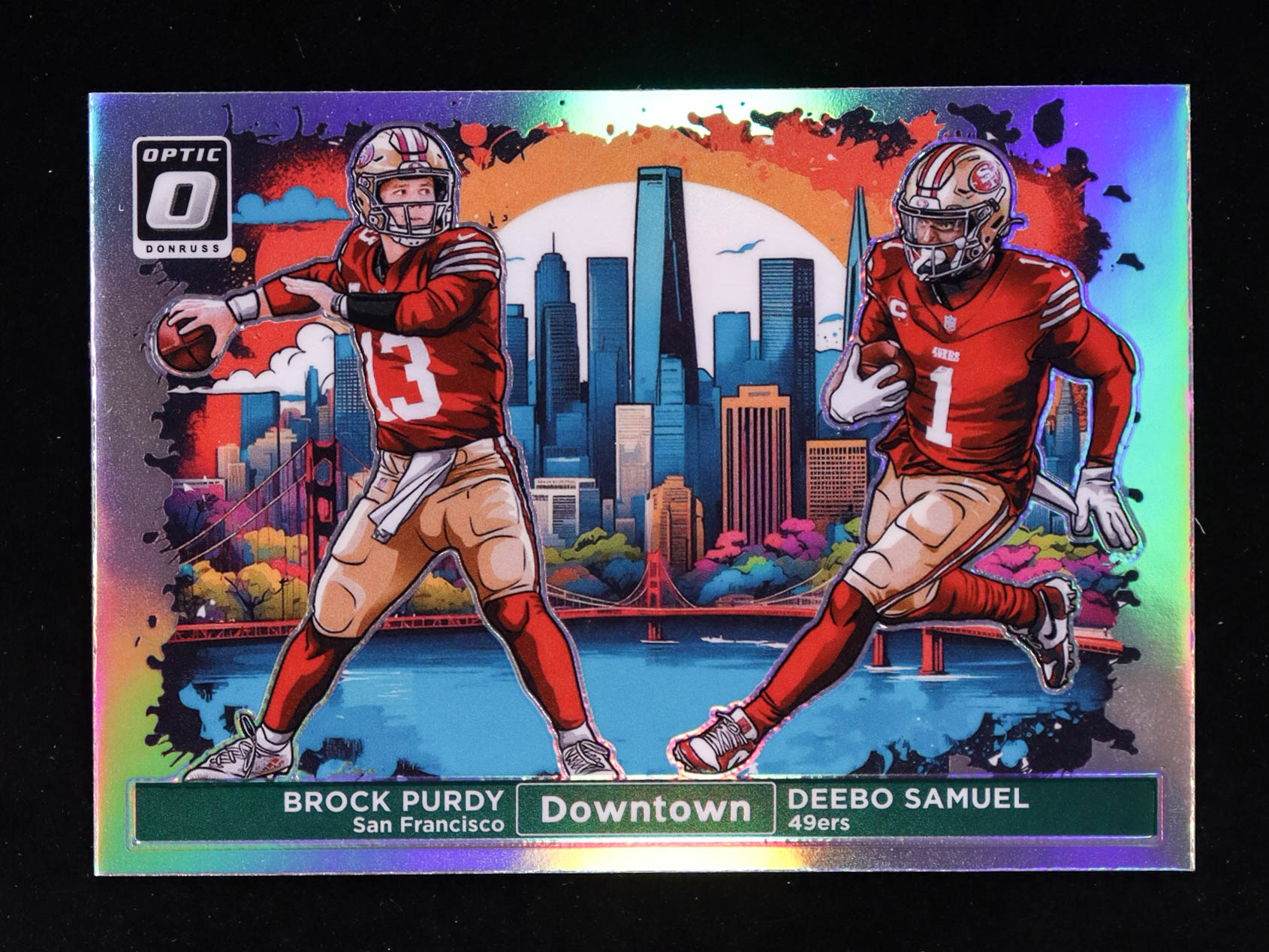 Brock Purdy / Deebo Samuel 2024 Donruss Optic Downtown Duos #2 at PristineAuction.com Brock Purdy / Deebo Samuel 2024 Donruss Optic Downtown Duos #2 at PristineAuction.com