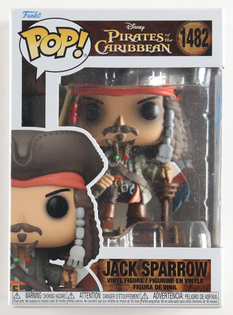 Johnny Depp Signed "Pirates Of The Caribbean" #1482 Jack Sparrow Funko Pop! Vinyl Figure (ACOA) at PristineAuction.com Johnny Depp Signed "Pirates Of The Caribbean" #1482 Jack Sparrow Funko Pop! Vinyl Figure (ACOA) at PristineAuction.com
