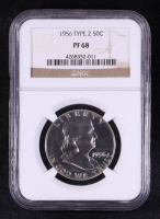1956 Franklin Silver Half Dollar Type 2 (NGC PF68) at PristineAuction.com