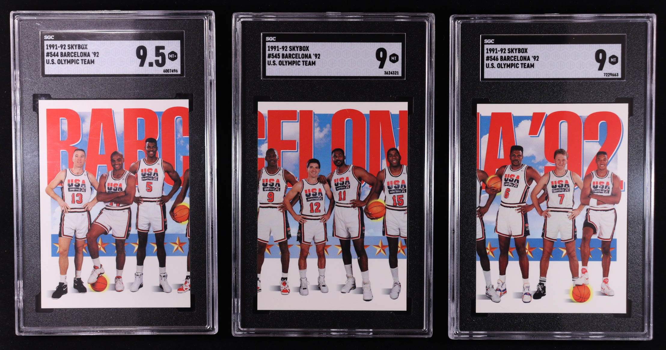 Team USA 1991-92 SkyBox Complete Set of (3) Cards (SGC) at PristineAuction.com Team USA 1991-92 SkyBox Complete Set of (3) Cards (SGC) at PristineAuction.com