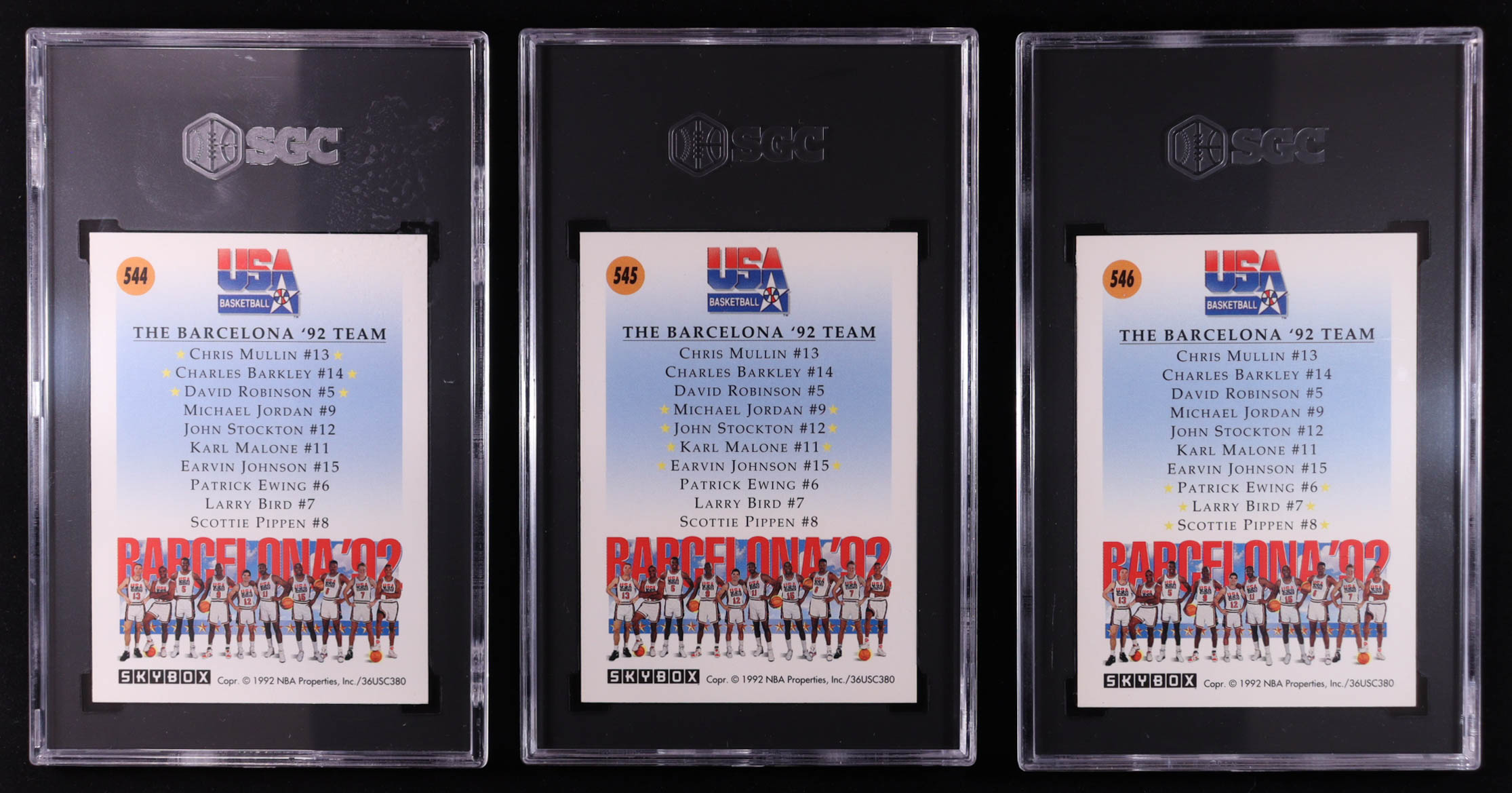 Team USA 1991-92 SkyBox Complete Set of (3) Cards (SGC) at PristineAuction.com Team USA 1991-92 SkyBox Complete Set of (3) Cards (SGC) at PristineAuction.com