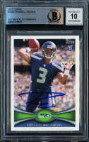 Russell Wilson Signed 2012 Topps #165A RC (Beckett - Auto Grade 10) at PristineAuction.com