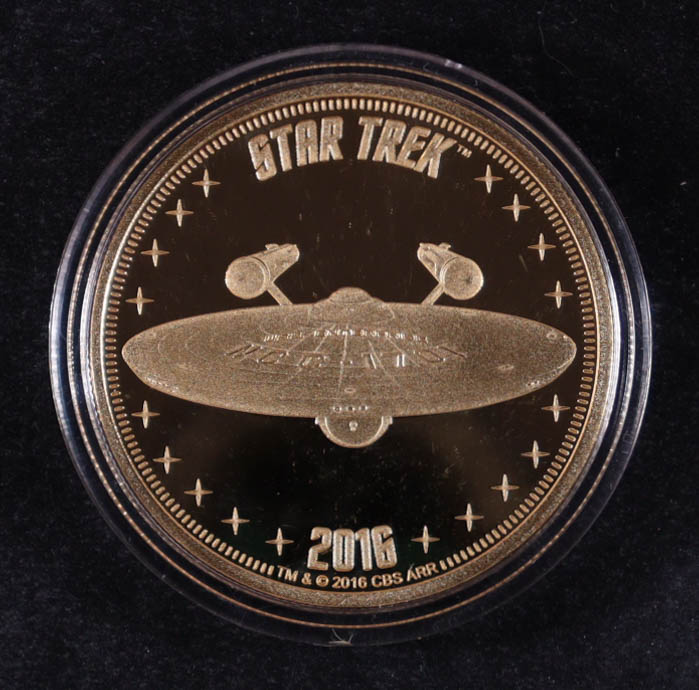 Spock 2016 Bradford Exchange "Star Trek: The Original Series" Commemorative Coin at PristineAuction.com Spock 2016 Bradford Exchange "Star Trek: The Original Series" Commemorative Coin at PristineAuction.com