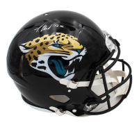 Travis Hunter Signed Jaguars Full-Size Authentic On-Field Speed Helmet (Beckett) at PristineAuction.com