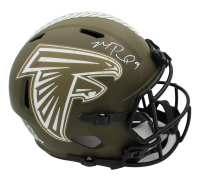 Michael Penix Jr. Signed Falcons Full-Size Salute to Service Alternate Speed Helmet (Beckett) at PristineAuction.com