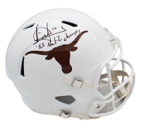 Vince Young Signed Texas Longhorns Full-Size Speed Helmet Inscribed "'05 Nat'l Champs" (Schwartz) at PristineAuction.com