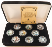 "Star Wars" LE Silver $1 Dollar Coin Set With (9) Colorized Coins with Original Display Case at PristineAuction.com