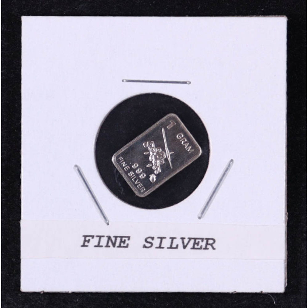 1g .999 Fine Silver Bar - Apache Design at PristineAuction.com