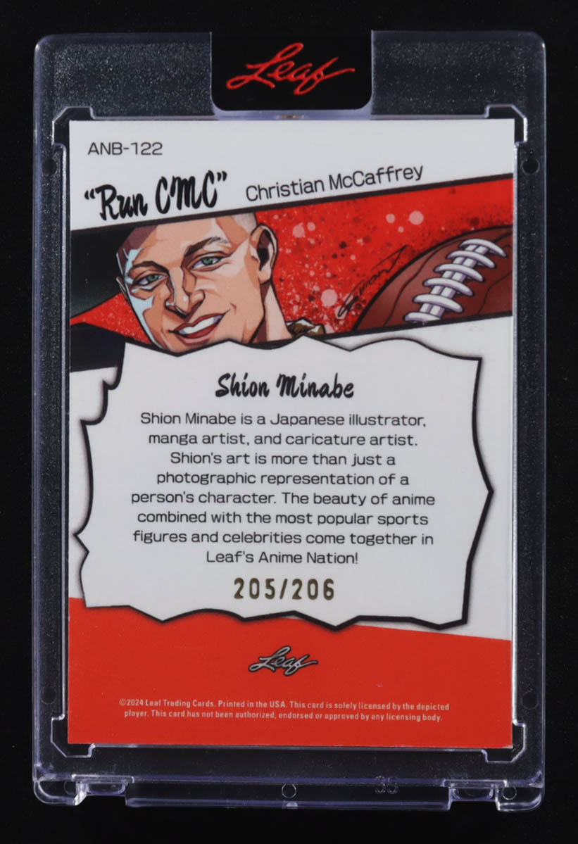 Christian McCaffrey 2024 Leaf Anime Nation Run CMC #ANB-122 #205/206 at PristineAuction.com Christian McCaffrey 2024 Leaf Anime Nation Run CMC #ANB-122 #205/206 at PristineAuction.com