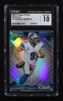 Matthew Stafford 2013 Finest Refractors #3 (CGC 10) at PristineAuction.com