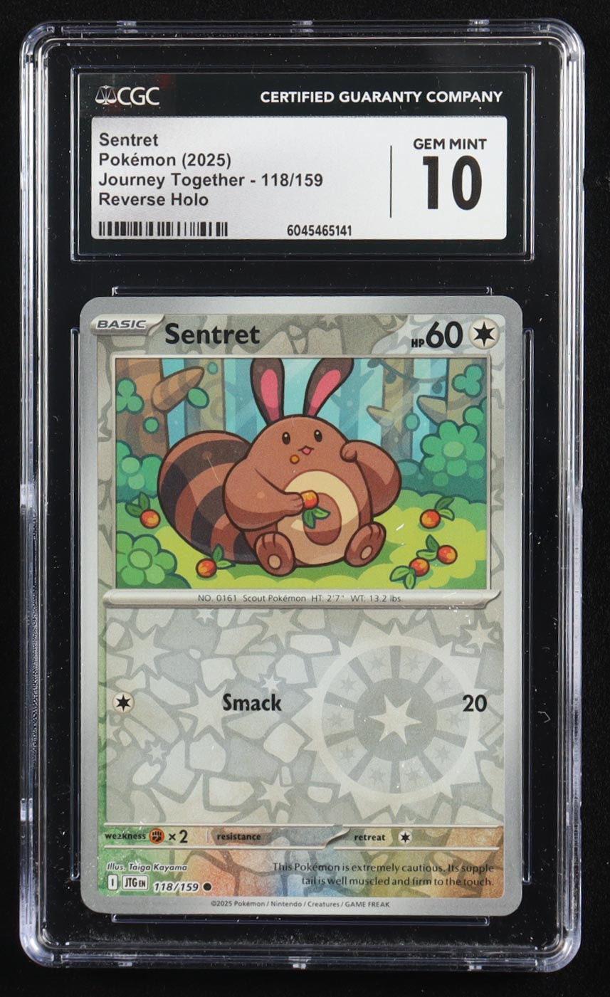 Sentret 2025 Pokemon Journey Together #118 (CGC 10) at PristineAuction.com Sentret 2025 Pokemon Journey Together #118 (CGC 10) at PristineAuction.com