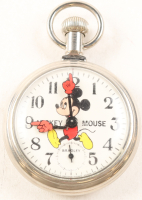 Walt Disney's Mickey Mouse Vintage Pocket Watch at PristineAuction.com