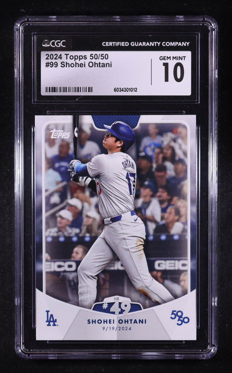 Shohei Ohtani 2024 Topps 50/50 Ohtani #99 (CGC 10) at PristineAuction.com Shohei Ohtani 2024 Topps 50/50 Ohtani #99 (CGC 10) at PristineAuction.com