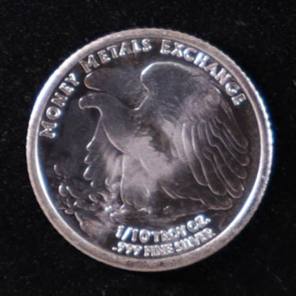 .1 Troy Oz. .999 Fine Silver Round at PristineAuction.com