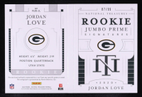 Jordan Love 2020 Panini National Treasures Rookie Jumbo Prime Signatures #RJBJL RC #87/99 at PristineAuction.com