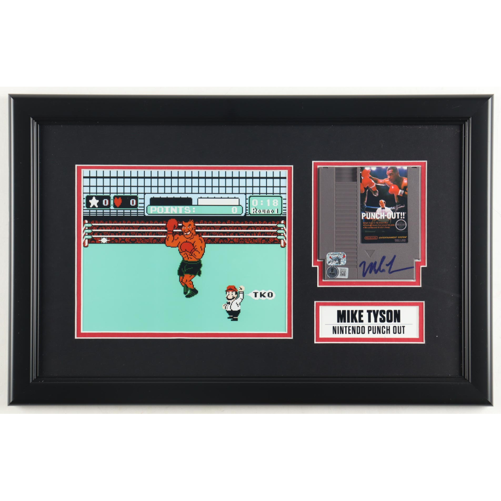 Mike Tyson Signed "Punch-Out!!" Custom Framed Video Game Cartridge Display (Beckett & Tyson) at PristineAuction.com