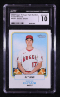 Shohei Ohtani 2022 Topps Heritage High Number Award Winners #AW1 (CGC 10) at PristineAuction.com