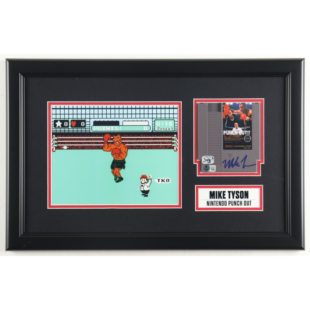 Mike Tyson Signed "Punch-Out!!" Custom Framed Video Game Cartridge Display (Beckett & Tyson) at PristineAuction.com