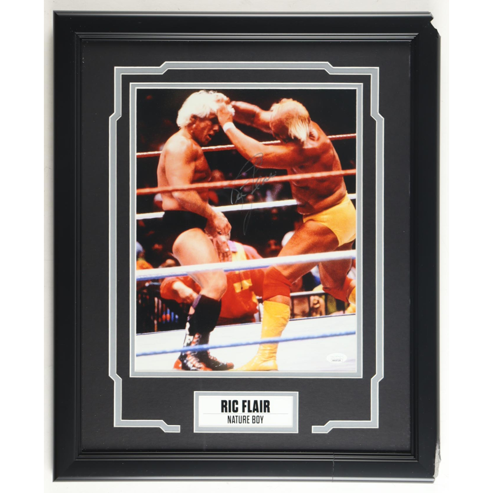 Ric Flair Signed WWE Custom Framed Photo Display (JSA) at PristineAuction.com