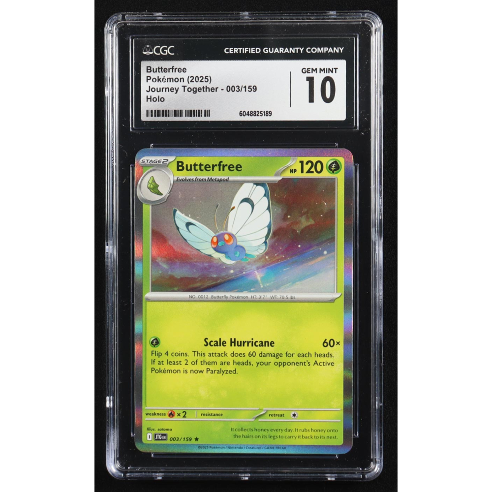 Butterfree 2025 Pokemon Journey Together #003 (CGC 10) at PristineAuction.com