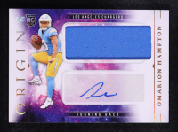 Omarion Hampton 2025 Panini Origins Rookie Jumbo Jersey Autographs #9 RC at PristineAuction.com