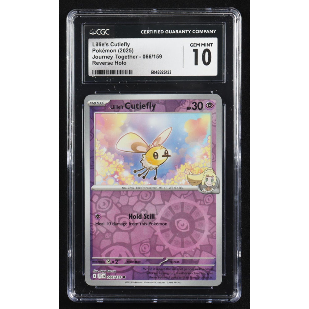 Lillie's Cutiefly 2025 Pokemon Journey Together #066 (CGC 10) at PristineAuction.com