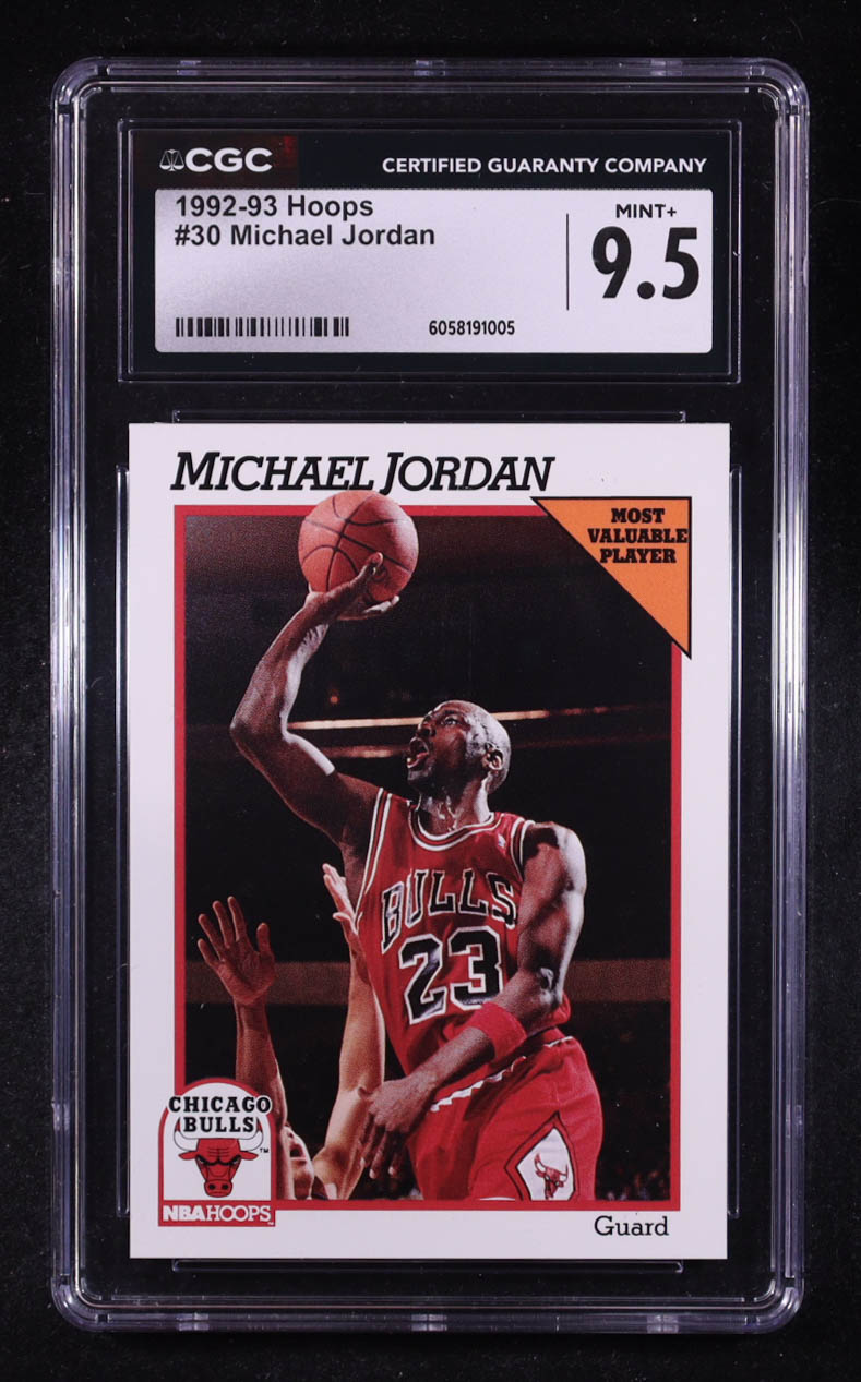 Michael Jordan 1992-93 Hoops #30 (CGC 9.5) at PristineAuction.com Michael Jordan 1992-93 Hoops #30 (CGC 9.5) at PristineAuction.com