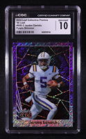 Jayden Daniels 2024 Leaf Collective Promo '90 Leaf Shimmer Purple #90B3 #174/199 (CGC 10) at PristineAuction.com