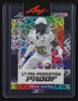 Travis Hunter 2024 Leaf Vivid Disco #1/1 Pre-Production Proof RC at PristineAuction.com