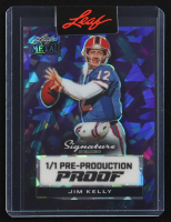 Jim Kelly 2024 Leaf Metal Signature Series #1/1 Pre-Production Proof at PristineAuction.com