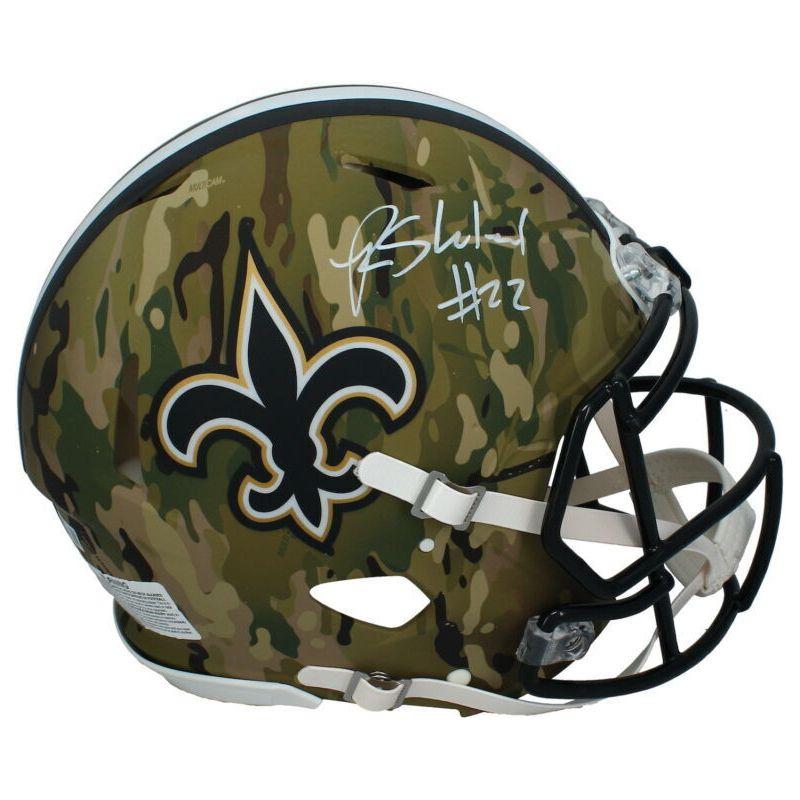 Rashid Shaheed Signed Saints Full-Size Authentic On-Field Camo Alternate Speed Helmet (Beckett) at PristineAuction.com Rashid Shaheed Signed Saints Full-Size Authentic On-Field Camo Alternate Speed Helmet (Beckett) at PristineAuction.com