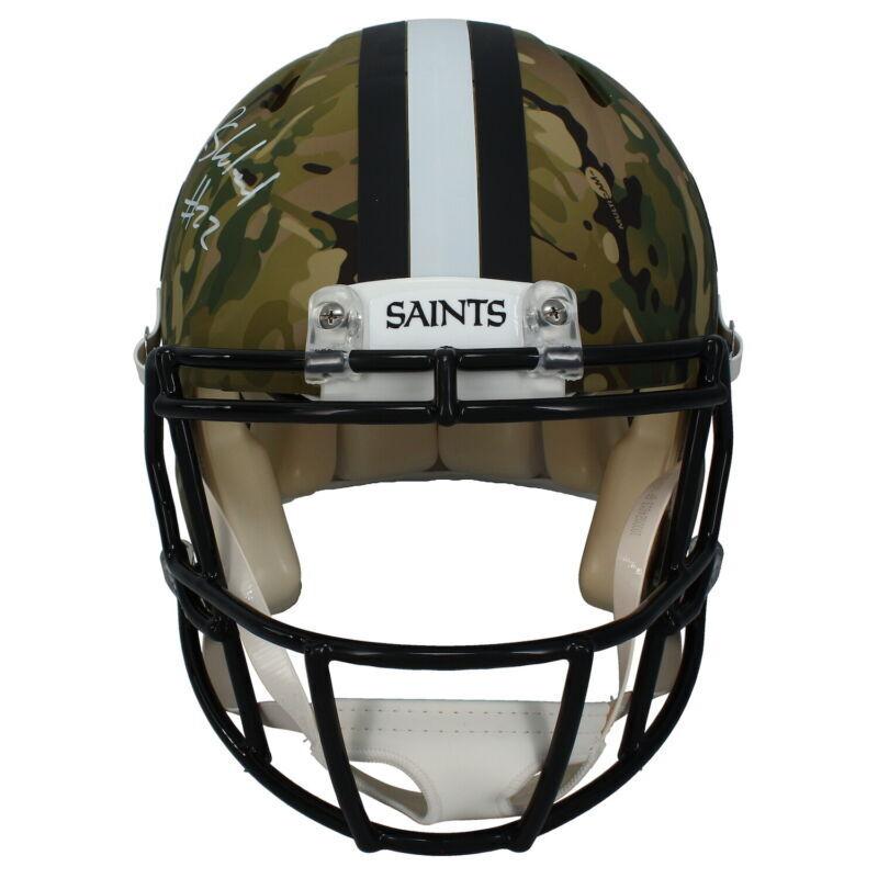 Rashid Shaheed Signed Saints Full-Size Authentic On-Field Camo Alternate Speed Helmet (Beckett) at PristineAuction.com Rashid Shaheed Signed Saints Full-Size Authentic On-Field Camo Alternate Speed Helmet (Beckett) at PristineAuction.com