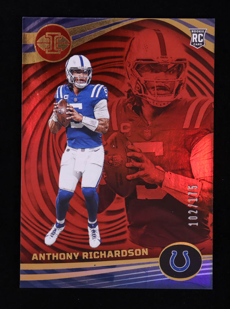 Anthony Richardson 2023 Panini Illusions Red #46 #102/175 RC at PristineAuction.com Anthony Richardson 2023 Panini Illusions Red #46 #102/175 RC at PristineAuction.com