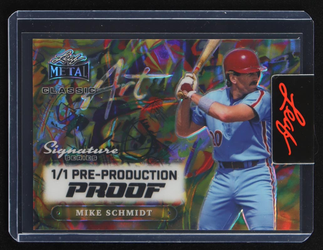Mike Schmidt 2024 Leaf Metal Classic Art Gold Lava #1/1 Pre-Production Proof at PristineAuction.com Mike Schmidt 2024 Leaf Metal Classic Art Gold Lava #1/1 Pre-Production Proof at PristineAuction.com