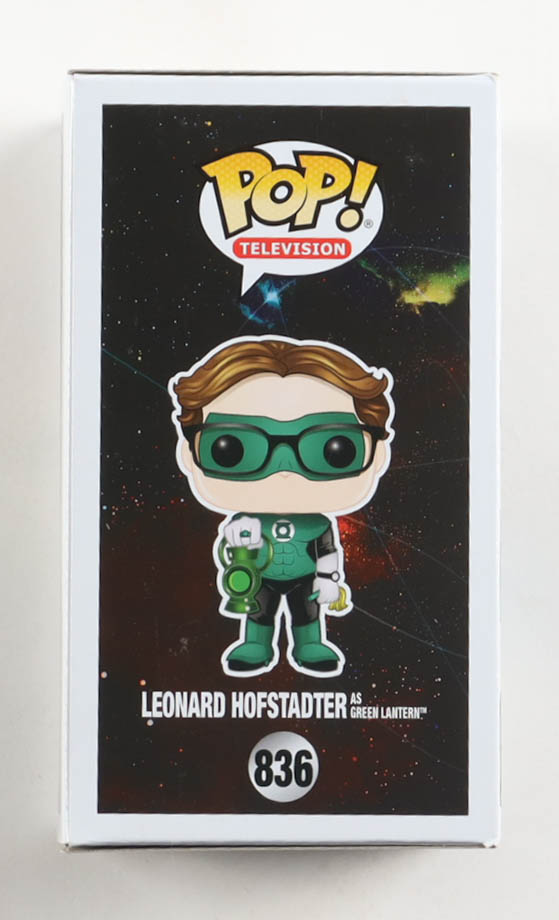 Johnny Galecki Signed "The Big Bang Theory" #836 Leonard Hofstader as Green Lantern Funko Pop! Vinyl Figure (PSA) at PristineAuction.com Johnny Galecki Signed "The Big Bang Theory" #836 Leonard Hofstader as Green Lantern Funko Pop! Vinyl Figure (PSA) at PristineAuction.com