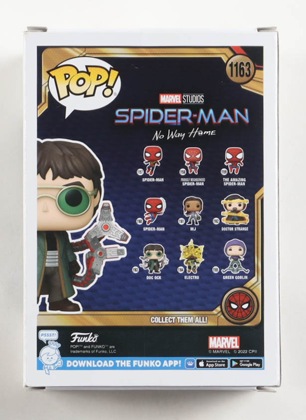 Alfred Molina Signed "Spider-Man: No Way Home" #1163 Doc Ock Bobble-Head Funko Pop! Vinyl Figure (Beckett) at PristineAuction.com Alfred Molina Signed "Spider-Man: No Way Home" #1163 Doc Ock Bobble-Head Funko Pop! Vinyl Figure (Beckett) at PristineAuction.com