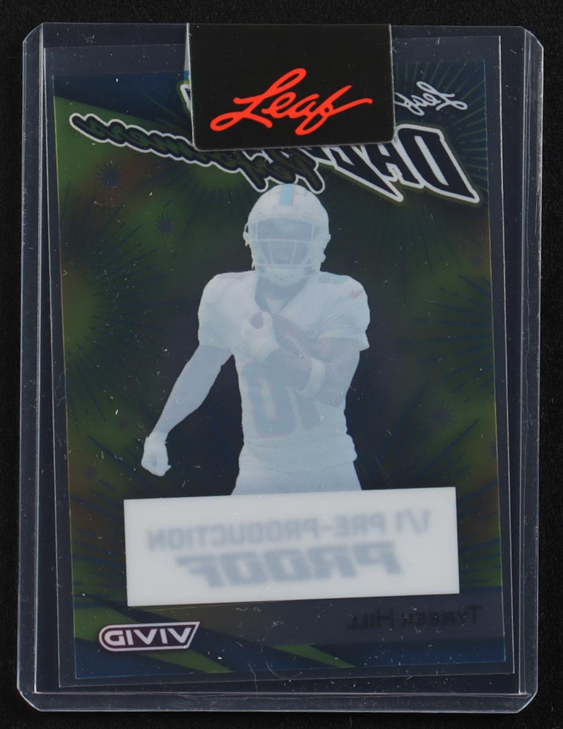 Tyreek Hill 2024 Leaf Vivid Dazzling Performers #1/1 Pre-Production Proof at PristineAuction.com Tyreek Hill 2024 Leaf Vivid Dazzling Performers #1/1 Pre-Production Proof at PristineAuction.com