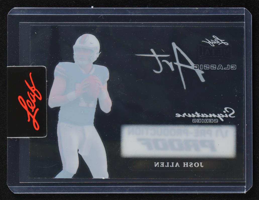 Josh Allen 2024 Leaf Metal Signature Series Classic Art #1/1 Pre-Production Proof at PristineAuction.com Josh Allen 2024 Leaf Metal Signature Series Classic Art #1/1 Pre-Production Proof at PristineAuction.com
