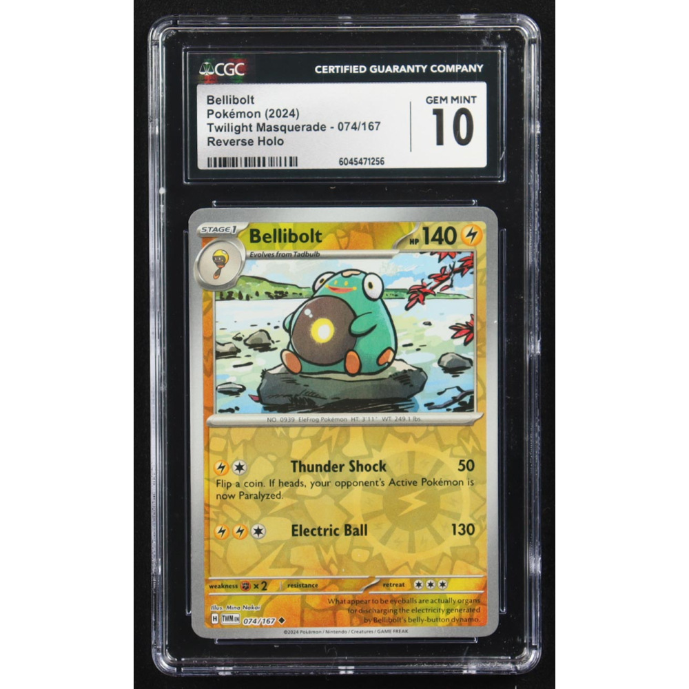 Bellibolt 2024 Pokemon Twilight Masquerade #074 (CGC 10) at PristineAuction.com