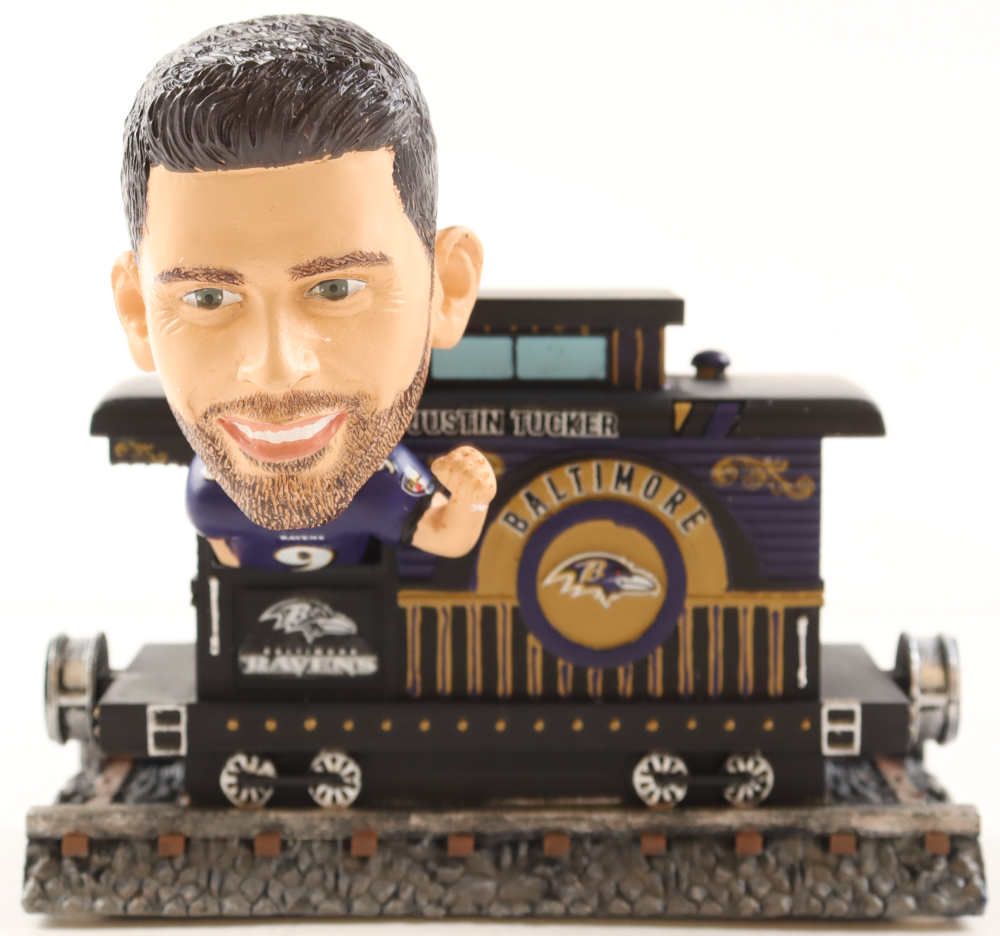 Justin Tucker 6" Foco Ravens Bobblehead with Original Packaging at PristineAuction.com Justin Tucker 6" Foco Ravens Bobblehead with Original Packaging at PristineAuction.com