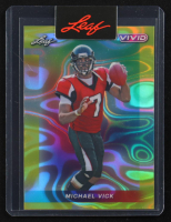 Michael Vick 2024 Leaf Vivid Gold Lava #1/1 Pre-Production Proof at PristineAuction.com