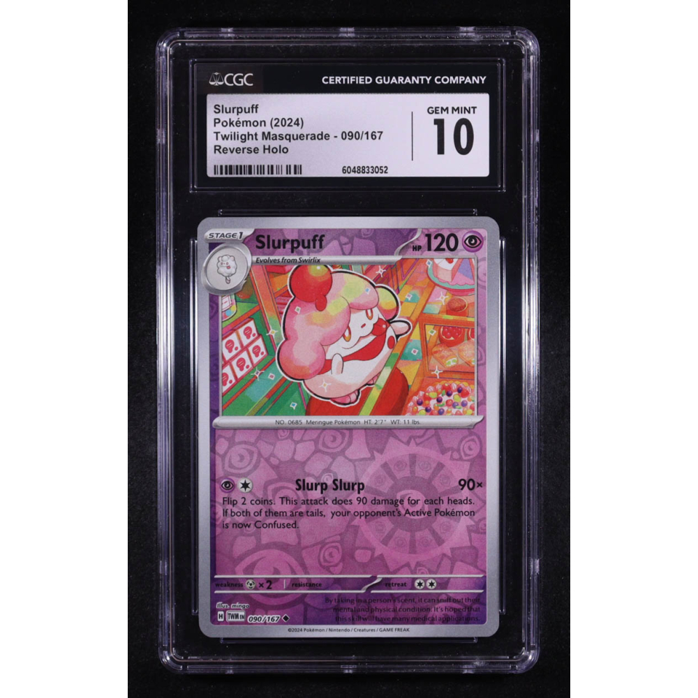 Slurpuff 2024 Pokemon Twilight Masquerade #090 (CGC 10) at PristineAuction.com