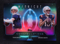 Drake Maye / Tom Brady 2024 Topps Midnight Constellations #C-12 RC at PristineAuction.com