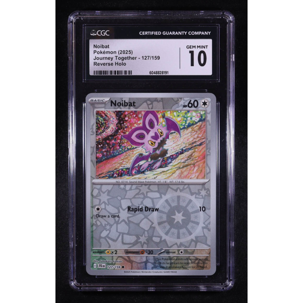 Noibat 2025 Pokemon Journey Together #127 (CGC 10) at PristineAuction.com