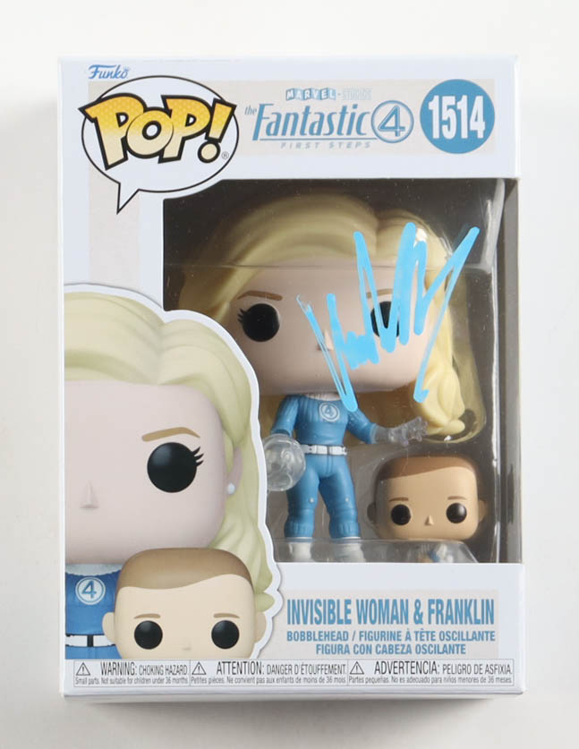 Vanessa Kirby Signed "The Fantastic Four: First Steps" #1514 Invisible Woman & Franklin Bobble-Head Funko Pop! Vinyl Figure (Beckett) at PristineAuction.com Vanessa Kirby Signed "The Fantastic Four: First Steps" #1514 Invisible Woman & Franklin Bobble-Head Funko Pop! Vinyl Figure (Beckett) at PristineAuction.com